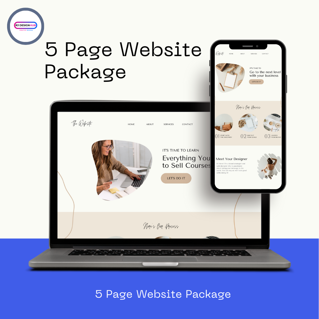 5 Page Website Design Rj Design Hub